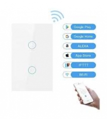 INTERRUPTOR INTELIGENTE WIFI 2 CANALES TUYA SMART